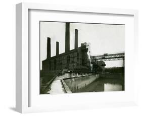 Lots Road Power Station in Chelsea, 1923-null-Framed Photographic Print