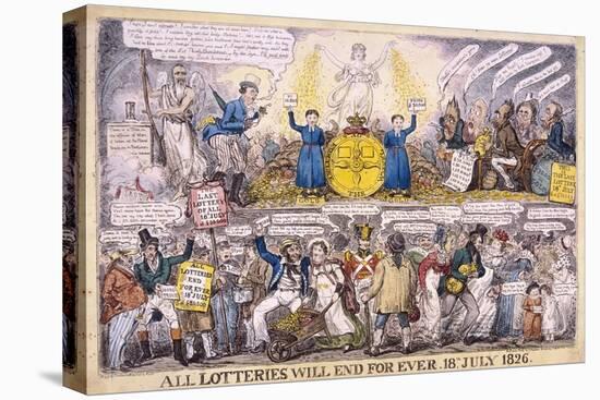 Lotteries, 1826-Isaac Robert Cruikshank-Stretched Canvas