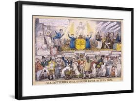 Lotteries, 1826-Isaac Robert Cruikshank-Framed Giclee Print