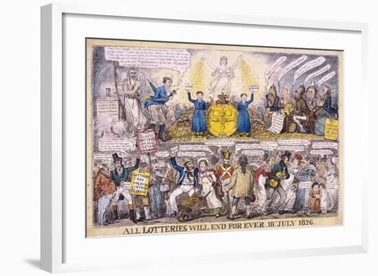 Lotteries, 1826-Isaac Robert Cruikshank-Framed Giclee Print