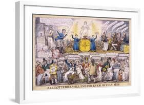 Lotteries, 1826-Isaac Robert Cruikshank-Framed Giclee Print