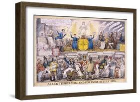 Lotteries, 1826-Isaac Robert Cruikshank-Framed Giclee Print