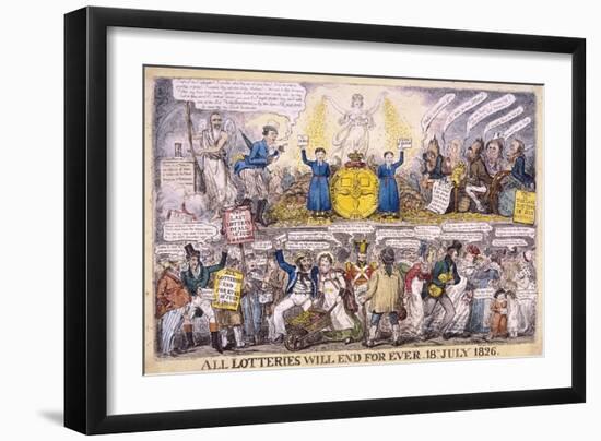 Lotteries, 1826-Isaac Robert Cruikshank-Framed Giclee Print