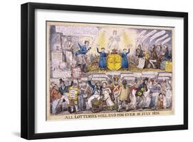 Lotteries, 1826-Isaac Robert Cruikshank-Framed Giclee Print