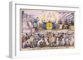 Lotteries, 1826-Isaac Robert Cruikshank-Framed Giclee Print