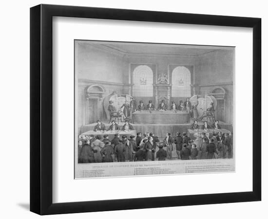 Lottery Draw, Coopers Hall, City of London, 1825-Day & Haghe-Framed Premium Giclee Print