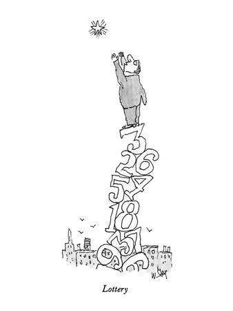 Lottery - New Yorker Cartoon' Premium Giclee Print - William Steig | Lottery - New Yorker Cartoon' Premium Giclee Print - William Steig |