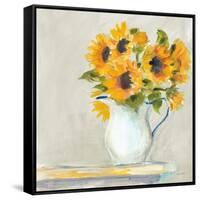 Lotties Sunflowers-Sue Schlabach-Framed Stretched Canvas