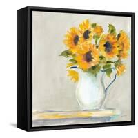 Lotties Sunflowers-Sue Schlabach-Framed Stretched Canvas
