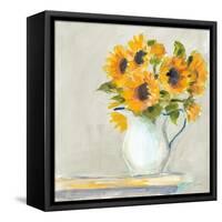 Lotties Sunflowers-Sue Schlabach-Framed Stretched Canvas