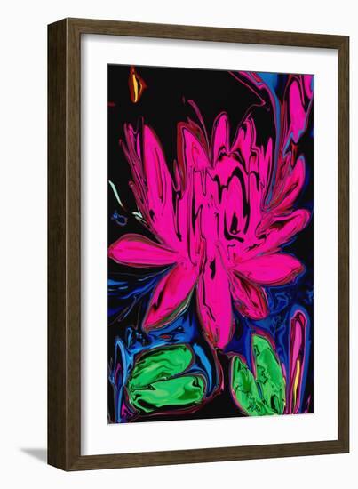Lotus 5-Rabi Khan-Framed Art Print
