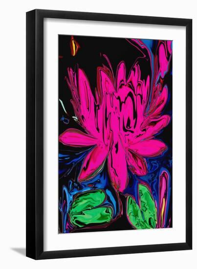 Lotus 5-Rabi Khan-Framed Art Print