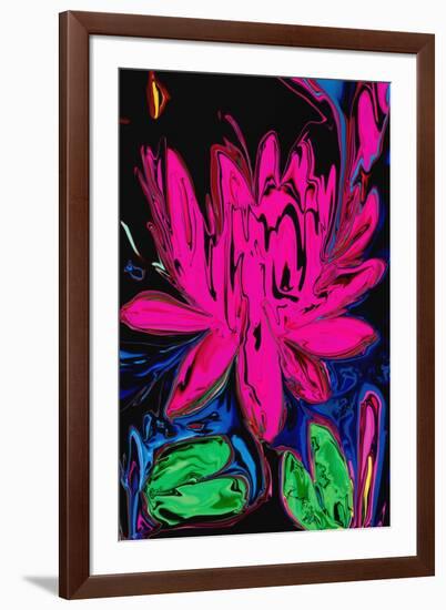 Lotus 5-Rabi Khan-Framed Art Print