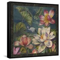 Lotus and Crane-Bill Jackson-Framed Stretched Canvas