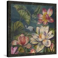 Lotus and Crane-Bill Jackson-Stretched Canvas