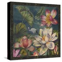 Lotus and Crane-Bill Jackson-Stretched Canvas