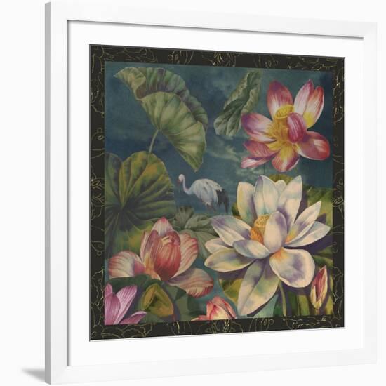 Lotus and Crane-Bill Jackson-Framed Giclee Print