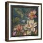 Lotus and Crane-Bill Jackson-Framed Premium Giclee Print