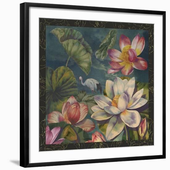 Lotus and Crane-Bill Jackson-Framed Giclee Print