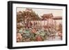 Lotus at Kodaiji-Ella Du Cane-Framed Giclee Print