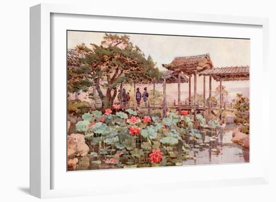 Lotus at Kodaiji-Ella Du Cane-Framed Giclee Print