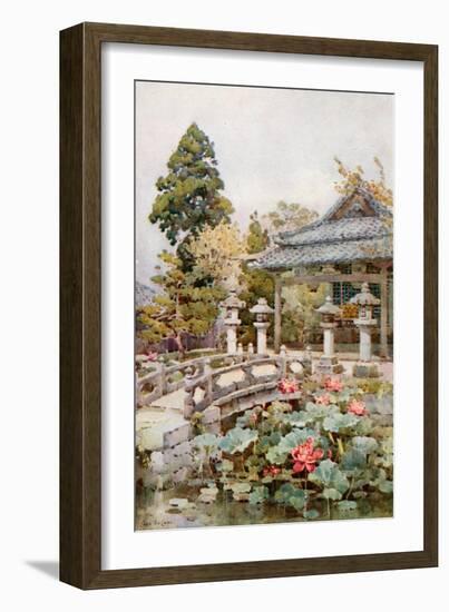 Lotus at Kyomidzu-Ella Du Cane-Framed Giclee Print