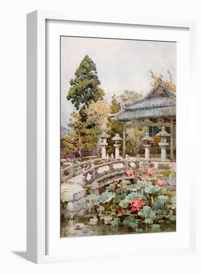 Lotus at Kyomidzu-Ella Du Cane-Framed Giclee Print