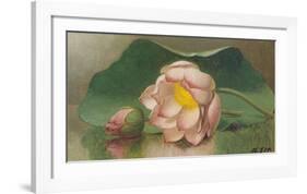 Lotus Blossom-Martin Johnson Heade-Framed Art Print