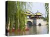 Lotus Bridge (Also Five Pagoda) Bridge on Slim West Lake (Shouxihu), Yangzhou, Jiangsu, China-Keren Su-Stretched Canvas