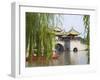 Lotus Bridge (Also Five Pagoda) Bridge on Slim West Lake (Shouxihu), Yangzhou, Jiangsu, China-Keren Su-Framed Photographic Print