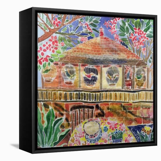 Lotus Cafe, Ubud, Bali, 2002-Hilary Simon-Framed Stretched Canvas