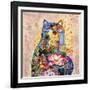 Lotus Cat-Oxana Zaika-Framed Giclee Print