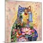 Lotus Cat-Oxana Zaika-Mounted Giclee Print