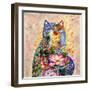 Lotus Cat-Oxana Zaika-Framed Giclee Print