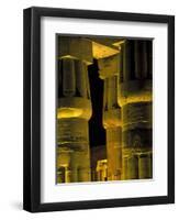 Lotus Columns of the Luxor Temple, Egypt-Claudia Adams-Framed Photographic Print