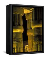 Lotus Columns of the Luxor Temple, Egypt-Claudia Adams-Framed Stretched Canvas