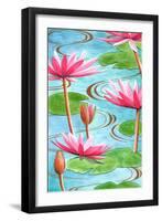 Lotus Flower, 2008-Jenny Barnard-Framed Giclee Print