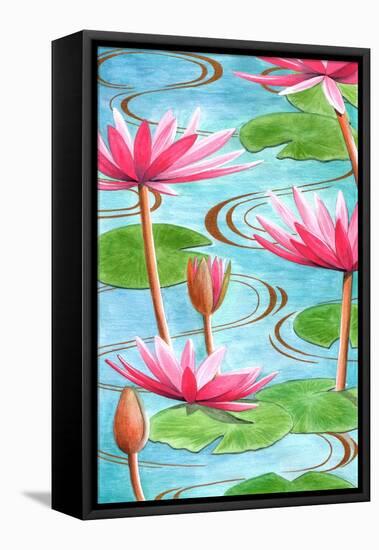 Lotus Flower, 2008-Jenny Barnard-Framed Stretched Canvas