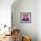 Lotus Flower over Blur Isolated Icon Design-Paulo Gomez-Framed Art Print displayed on a wall