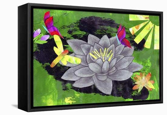 Lotus Flower-Wolf Heart Illustrations-Framed Stretched Canvas