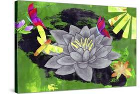 Lotus Flower-Wolf Heart Illustrations-Stretched Canvas