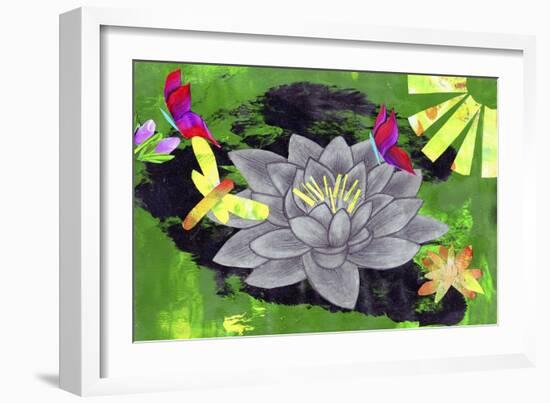 Lotus Flower-Wolf Heart Illustrations-Framed Giclee Print