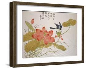 Lotus Flower-Ding Liangxian-Framed Art Print