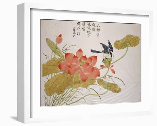 Lotus Flower-Ding Liangxian-Framed Art Print