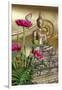 Lotus Flowers, Golden Buddha Statue, Phra Mongkonbophit, Ayutthaya, Thailand-Cindy Miller Hopkins-Framed Photographic Print