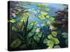 Lotus Flowers-kirilstanchev-Stretched Canvas