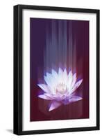 Lotus Glitch-null-Framed Art Print