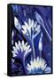 Lotus in Blue-Rabi Khan-Framed Stretched Canvas