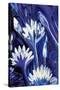 Lotus in Blue-Rabi Khan-Stretched Canvas