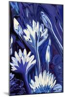 Lotus in Blue-Rabi Khan-Mounted Art Print